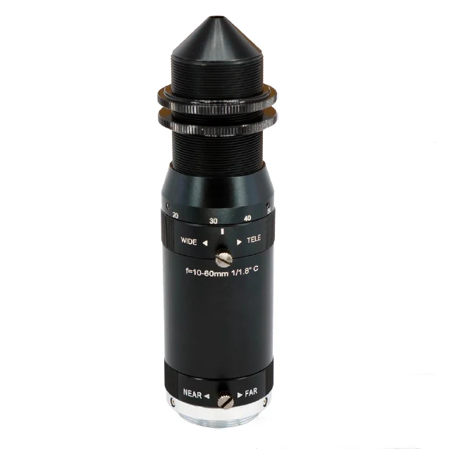 

2024 2023 New High Temperature Metallurgy Lens 2 Megapixel Manual Iris C Mount Lens 10-60mm Pinhole Lens 1/1.8" Used in Prison