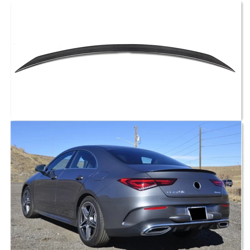 new arrival For Benz CLa W118 CLA63 Spoiler Carbon Fiber Rear Trunk  Wing for 2020+  