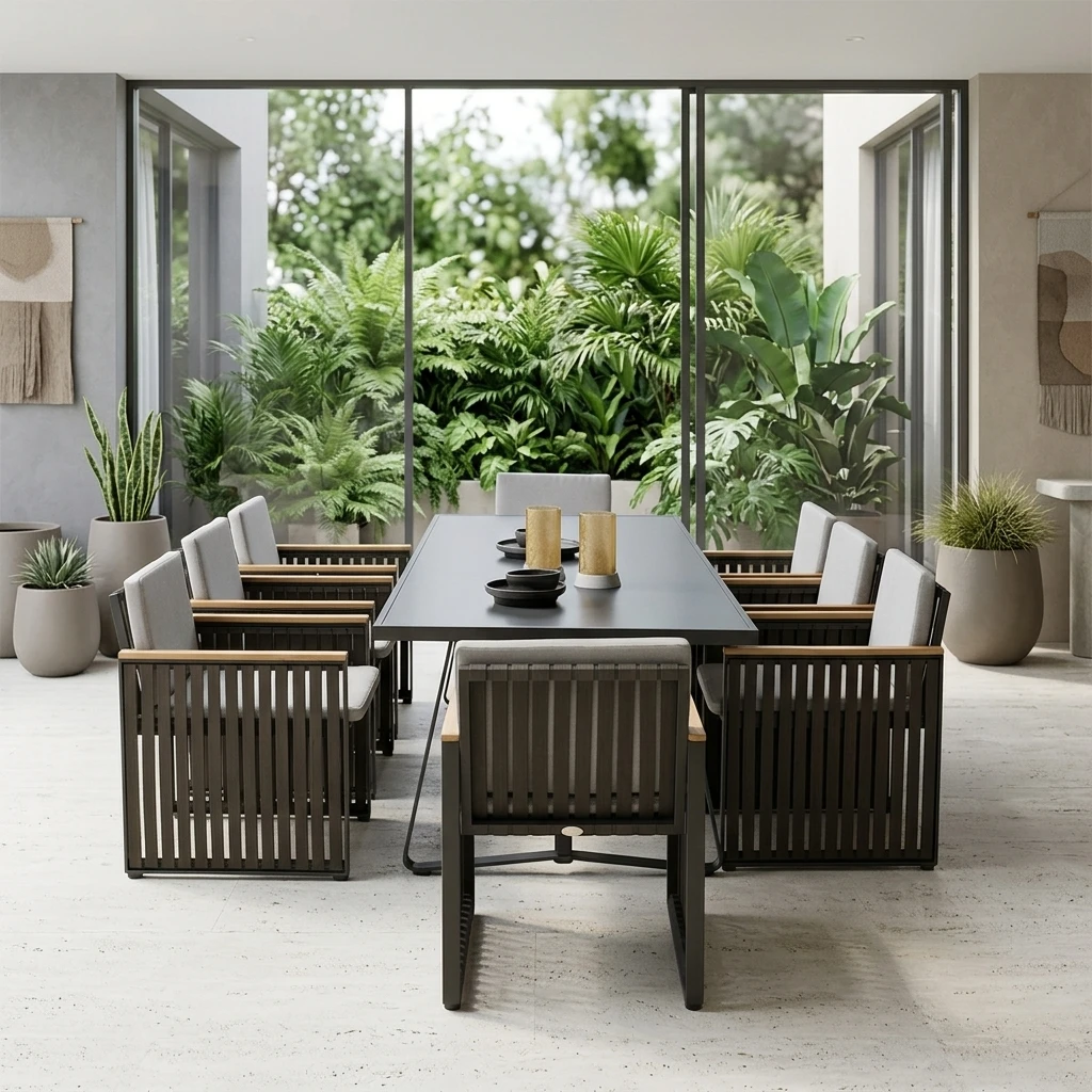 # Manufacture Outdoor Furniture Set Wood Dinning Garden Chair And Table For Restaurant