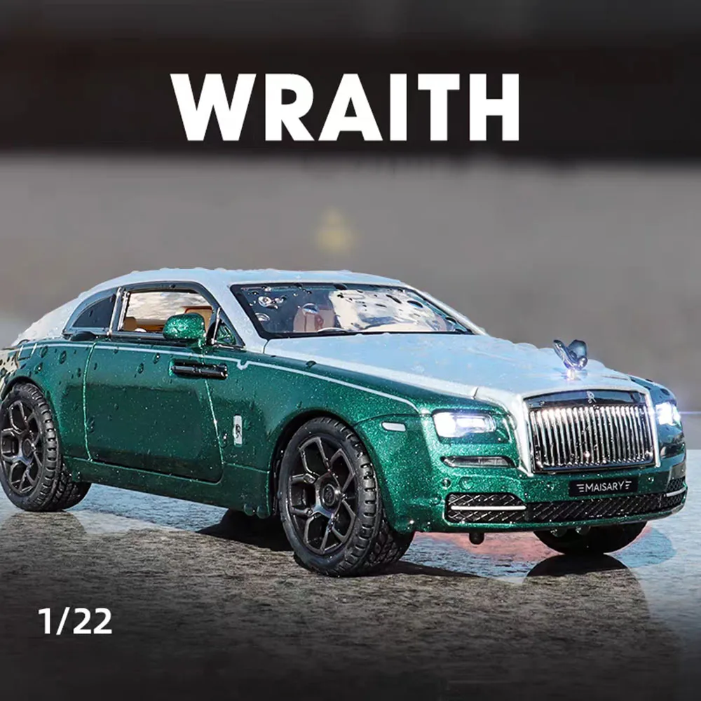 1:22 سبيكة رولز رويس الشبح RAV4 نماذج السيارات اللعب الأبواب مفتوحة الصوت ضوء المركبات المصغرة نموذج الأطفال جمع الهدايا