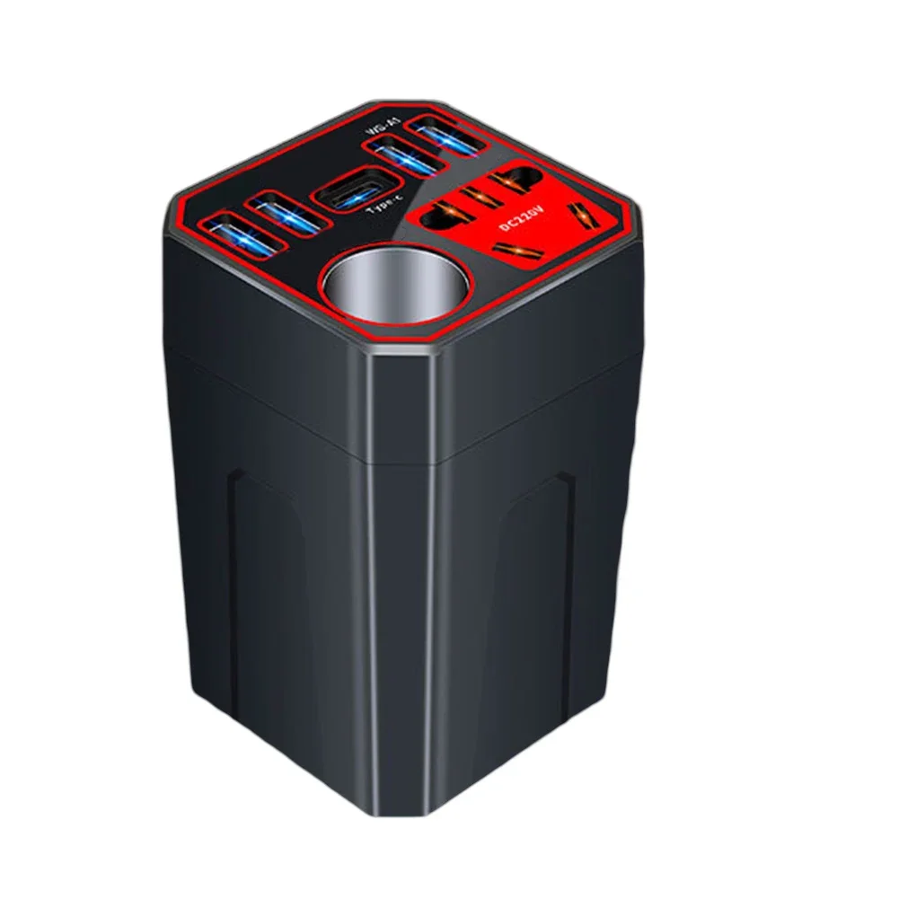 Ensures Absolute Safety For Home Electronic Devices Car Power Inverter 12V/24V Inverter Stable Current ABS Material