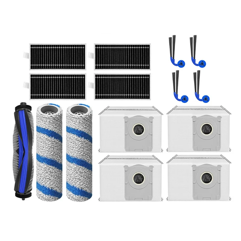 

Комплект из 15 запчастей YANA35R для робота-пылесоса Ecovacs Deebot X11/X11 Pro: основная и боковые щетки, HEPA-фильтр, ролик, насадка для влажной уборки, мешок для сбора пыли