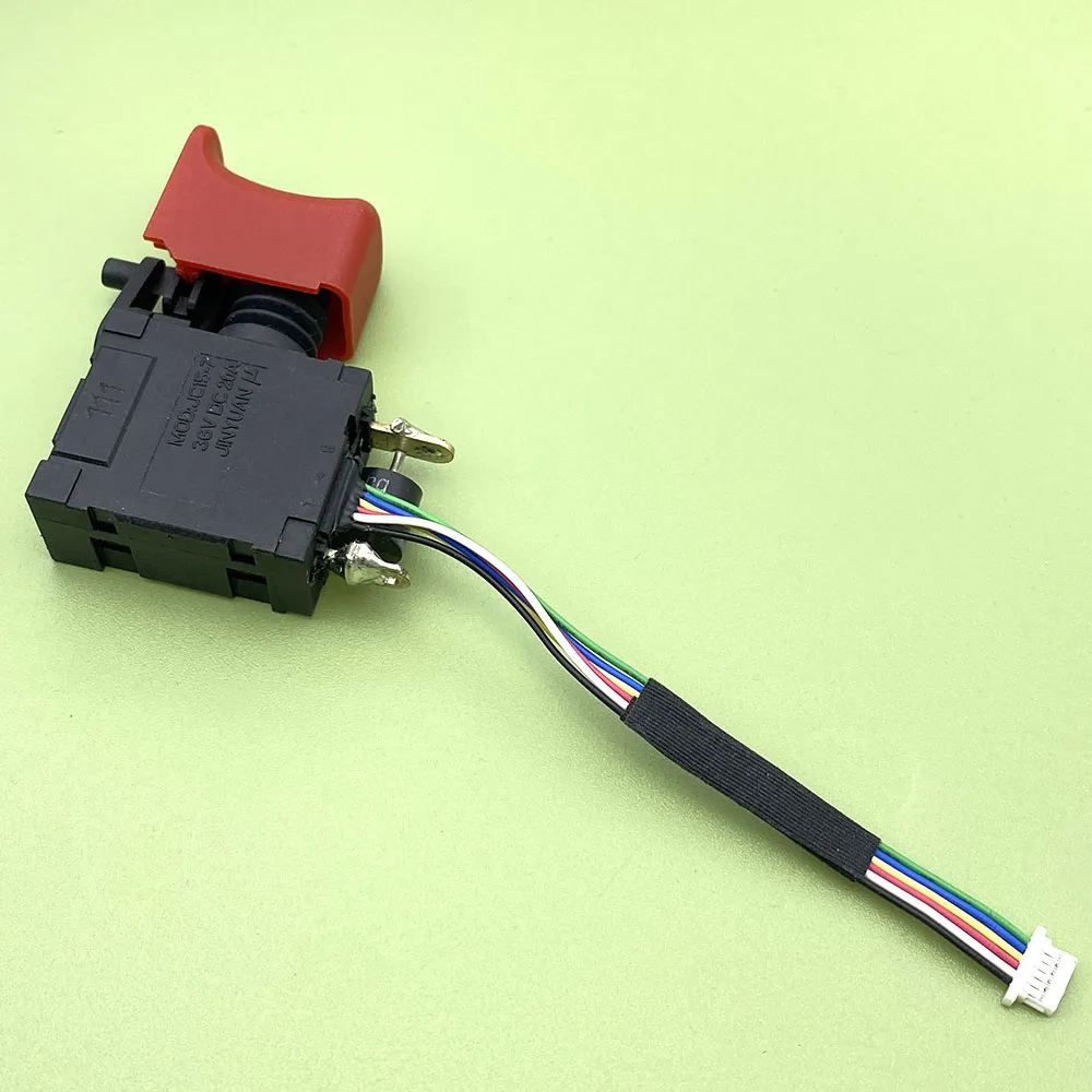 Brushless lithium electric wrench switch JC15-7 36V DC 20A large torque auto repair wrench switch for Dongcheng DCPB998 ADPB998