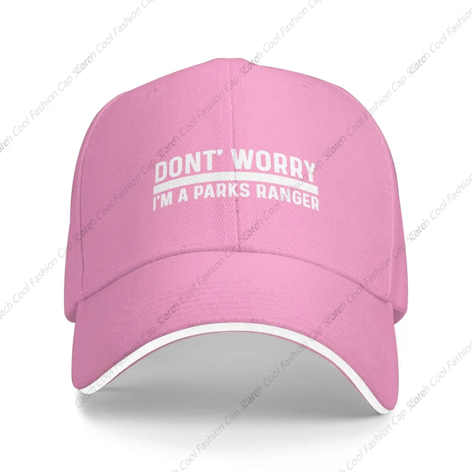 Dont' Worry I'm A Parks Ranger Baseball Cap Trucker Sandwich Duck Tongue Hat Adjustable Unisex Fashion Sports Outdoor Travel