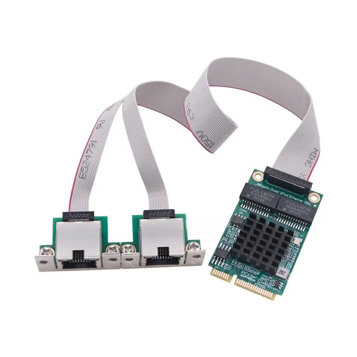 

N88R! Сетевой адаптер Mini PCIe с двумя портами Gigabit Ethernet RJ45 I350-AM2, 2-портовая проводная сетевая карта для сервера, раздельного типа