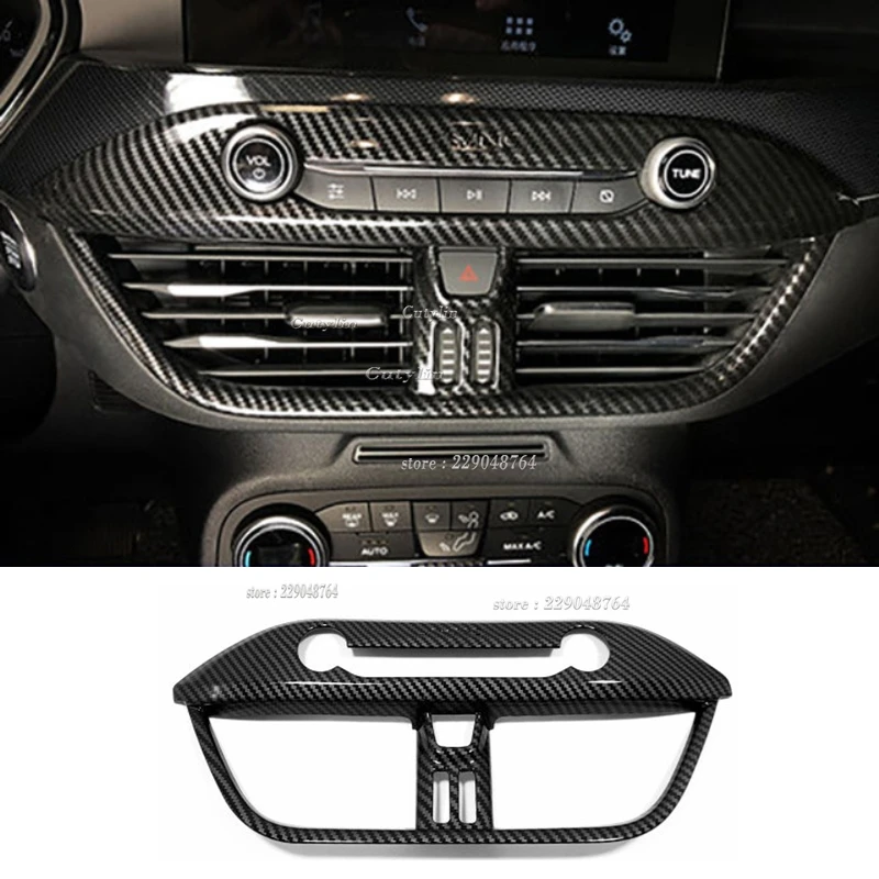 For Ford Focus MK4 2019-2021 Car Console Gearbox Panel Trim Window Lift Switch Control Frame dashboard Gear Shift decorative