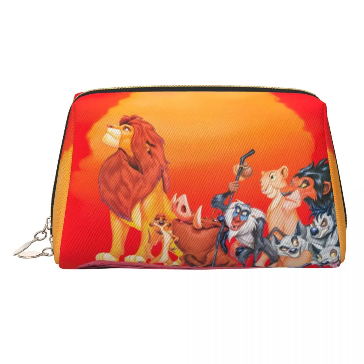 

Custom The Lion King Movies Cartoon Sun Makeup Bag for Women Travel Cosmetic Organizer Fashion Storage Toiletry Bags
