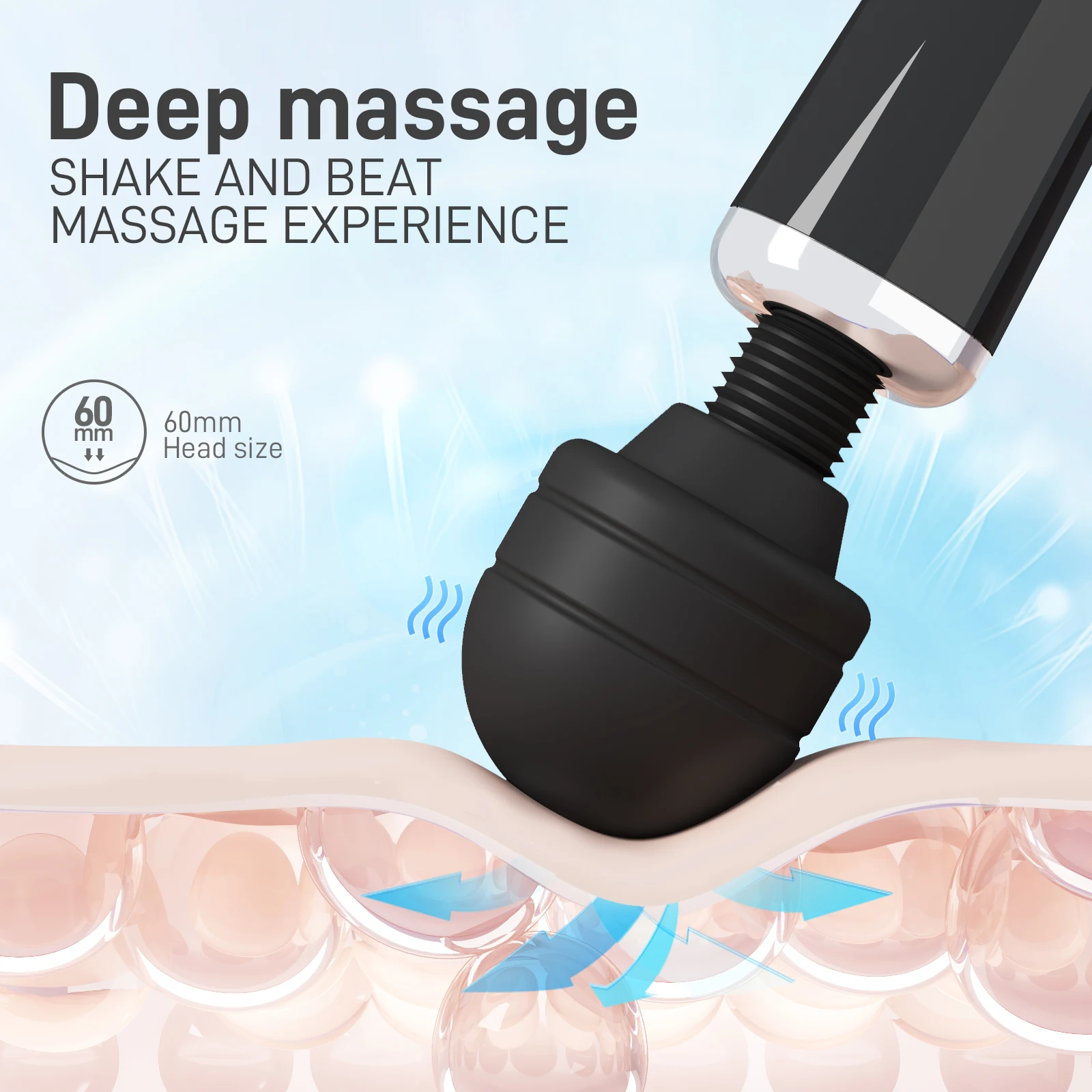 عصا سحرية قوية هزاز للنساء كبير AV مدلك الجسم G بقعة البظر محفز USB شحن الجنس لعب الكبار للمرأة #5