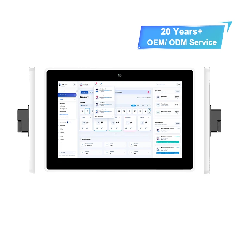 202610.1'' Embedded Android Touchscreen Digital Signage Meeting Room Display