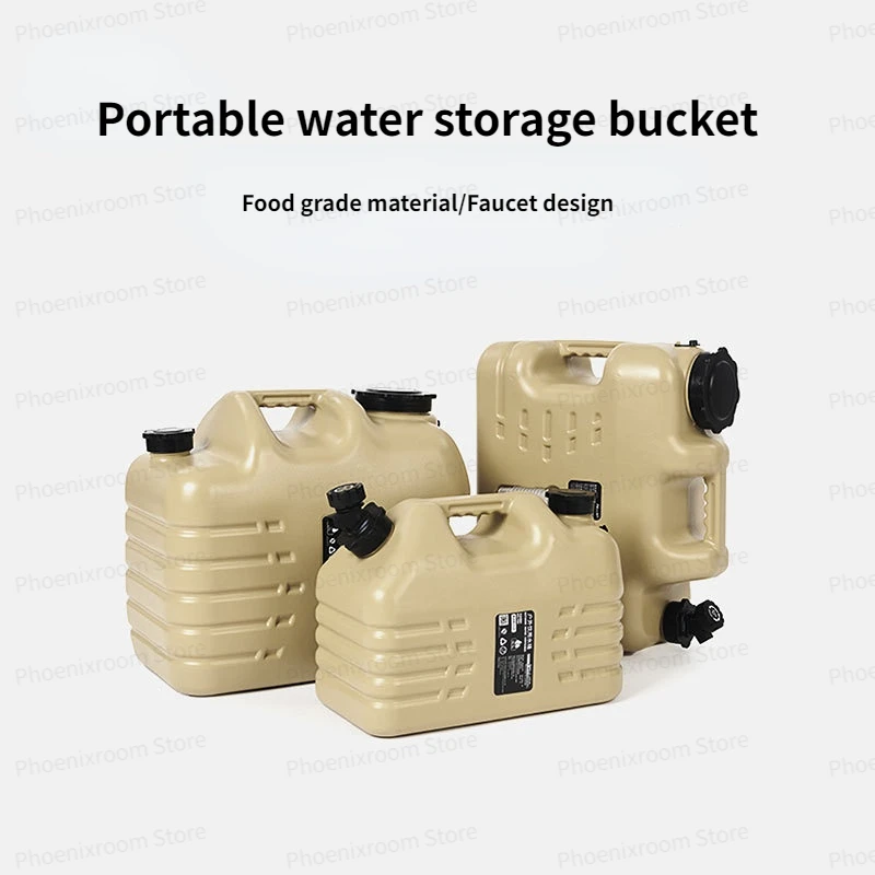 

Outdoor Camping Bucket Large Capacity Portable Water Storage Bucket Car Portable Drinking Water Storage Tank Camping Equipment