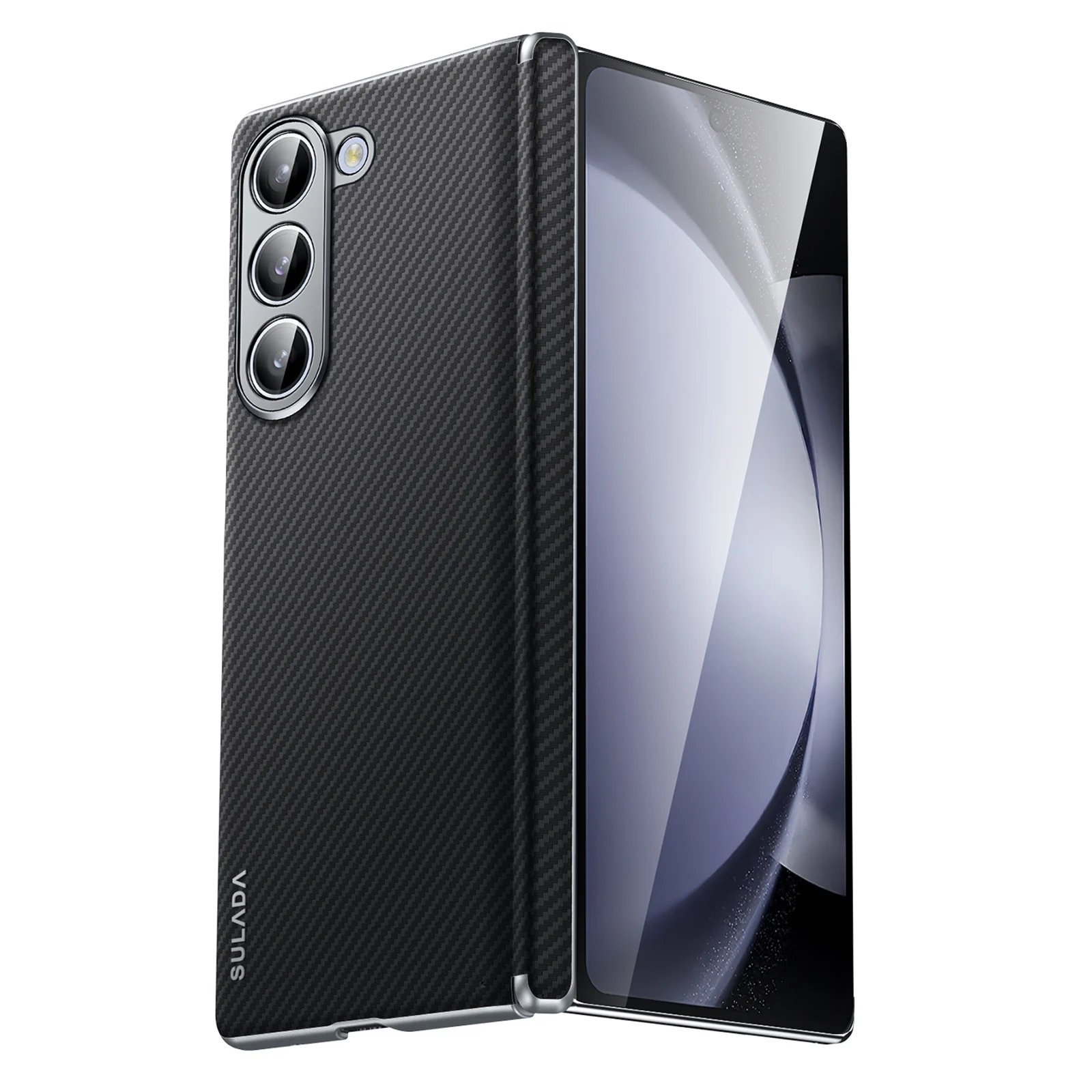 

Чехол кевларовый для Samsung Z Fold6, деловой чехол из углеродного волокна, приятный на ощупь магнитный, подходит для Galaxy Fold5, чехол с мелкими отверстиями