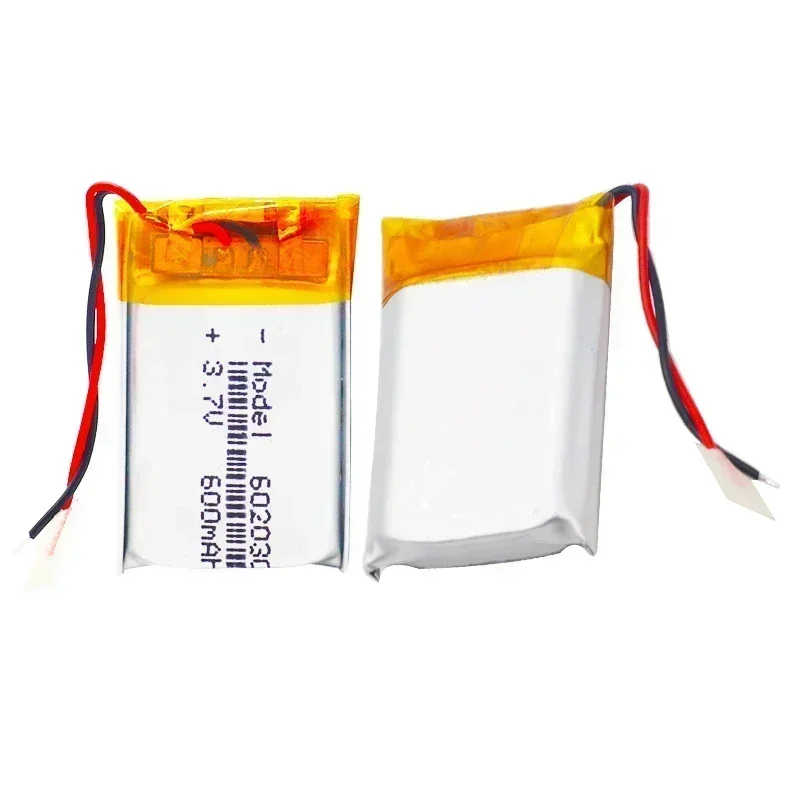 1-100 Uds 602030 600mAh 3,7 V batería de polímero de litio para máquina de juego MP3 MP4 MP5 batería de litio navegador GPS
