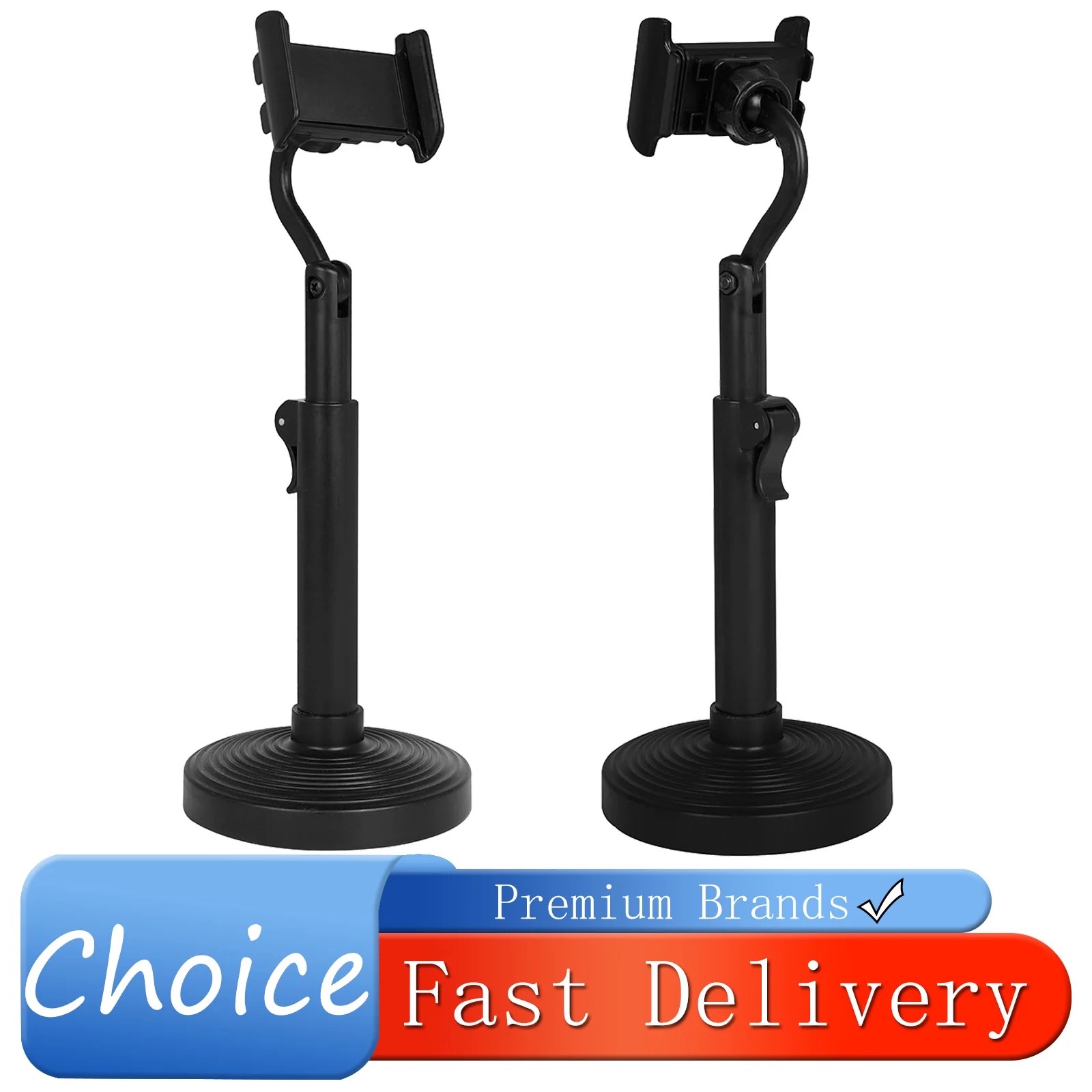 Mobile Phone Holder Stand 360 Rotate for Live Streaming Shoot Video Round Base Smartphone Stand Accessories Desktop Music Stand