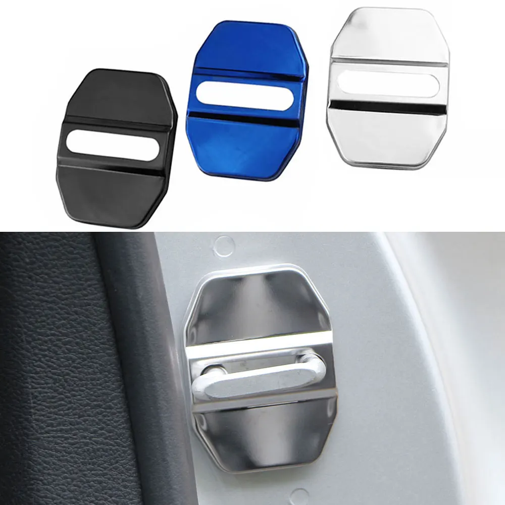 Stainless Steel 4Pcs Car Door Lock Protective Cover Case for BMW X1 X3 X4 X5 X6 G01 F15 F16 F49 F86 F85 G05 G08 F48 Accessories