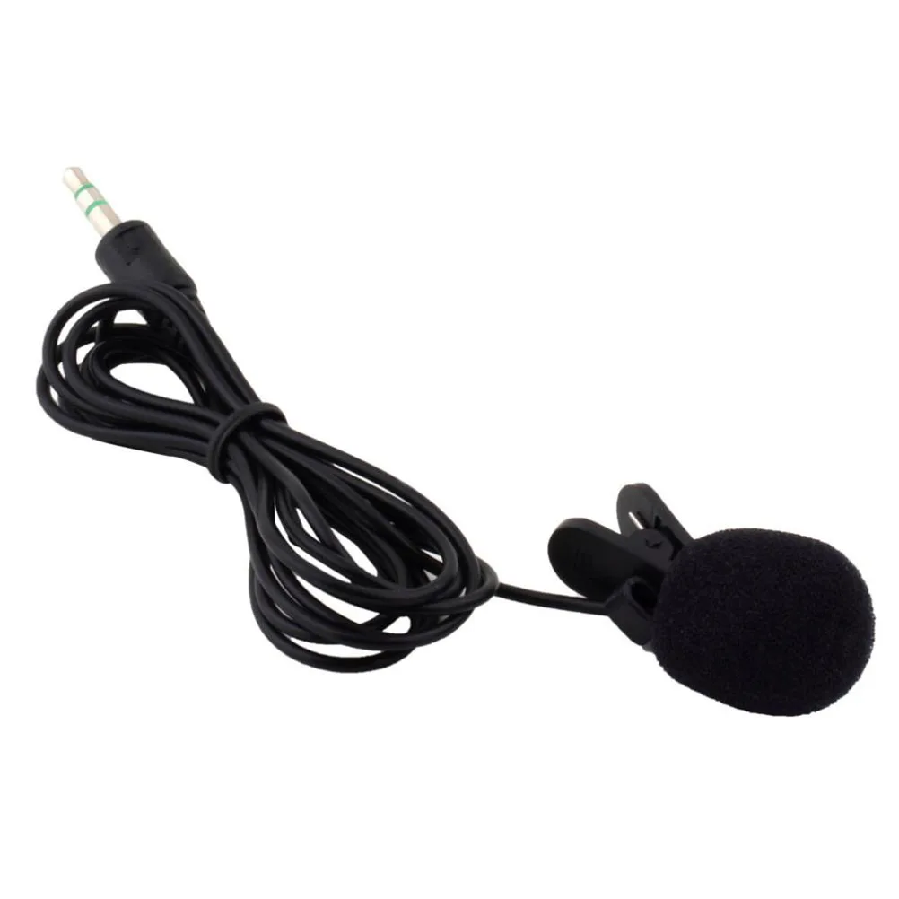 

Lapel Microphone ~15000Hz 15m Cable Sensitivity 52db ± Clip for Teaching Meeting Video Conferencing Gaming Recording