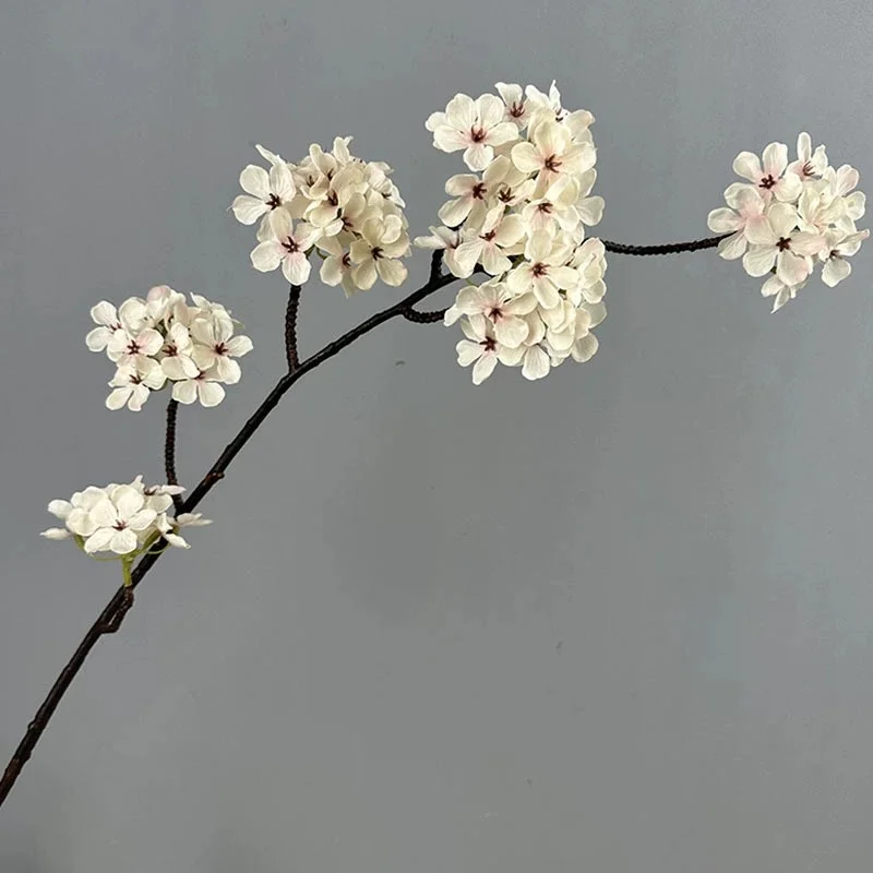 Luxuriöse künstliche Birnenblüten für Herbst und Winter, 90 cm, Seidenblumen für Wohnzimmer, Hochzeiten, Partys, Weihnachtsdekoration, Outdoor-Blumenschmuck – Detail 11