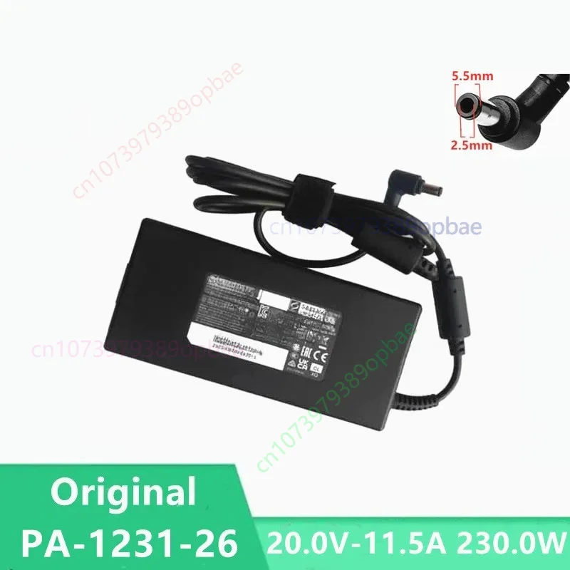 Original For LITEON PA-1231-26 AC Adapter 20V 11.5A 230W 5.5x2.5mm Charger For MSI HASEE COLORFUL Laptop Power Supply