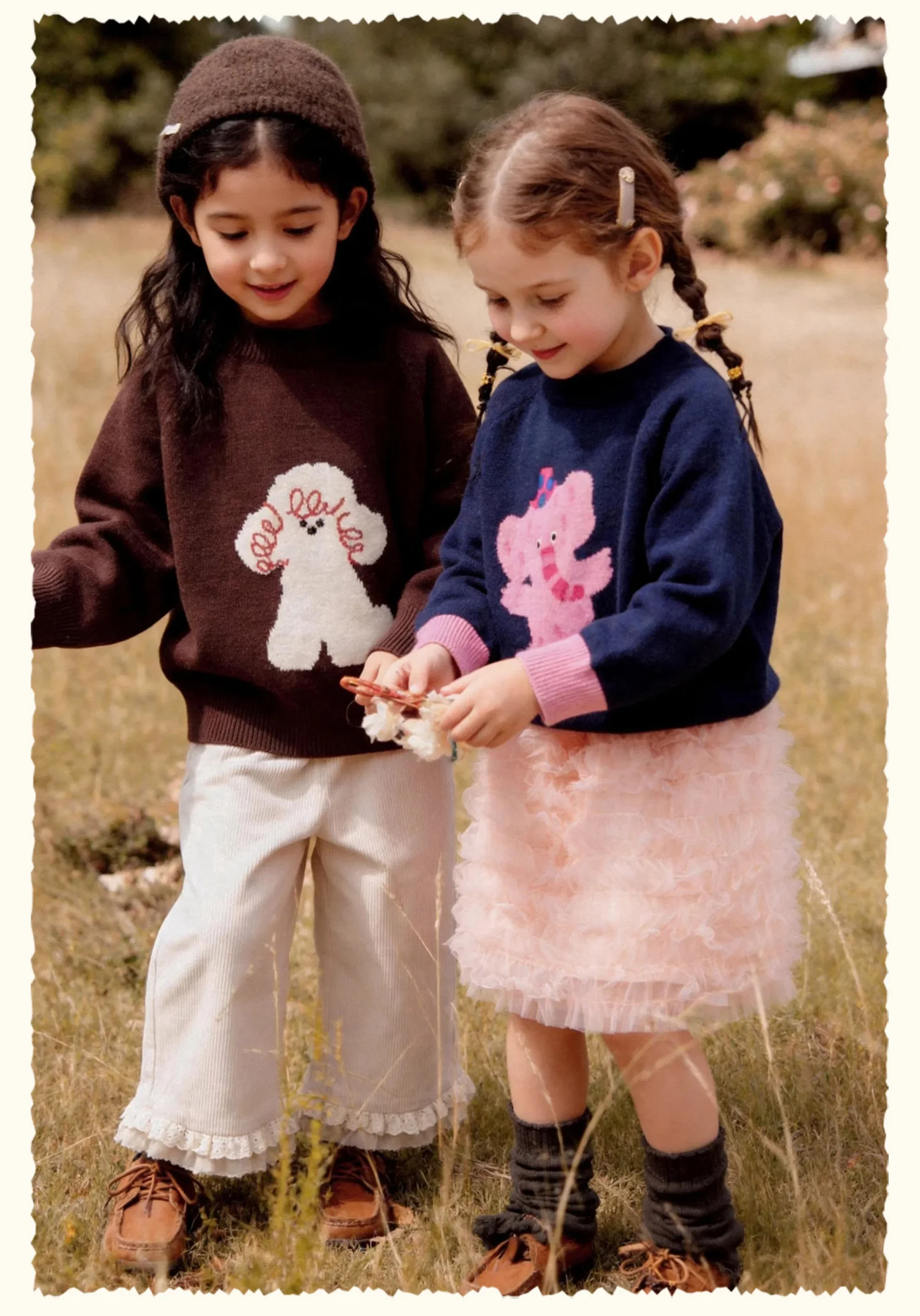 Amila 2026 Herbst Neuer Kinderpullover aus Wolle mit Raglanärmeln, Cartoon-Motiv mit niedlichen Haustieren, modisch, lässig, bequem, für den täglichen Gebrauch, Langarm-Oberteil – Detail 11