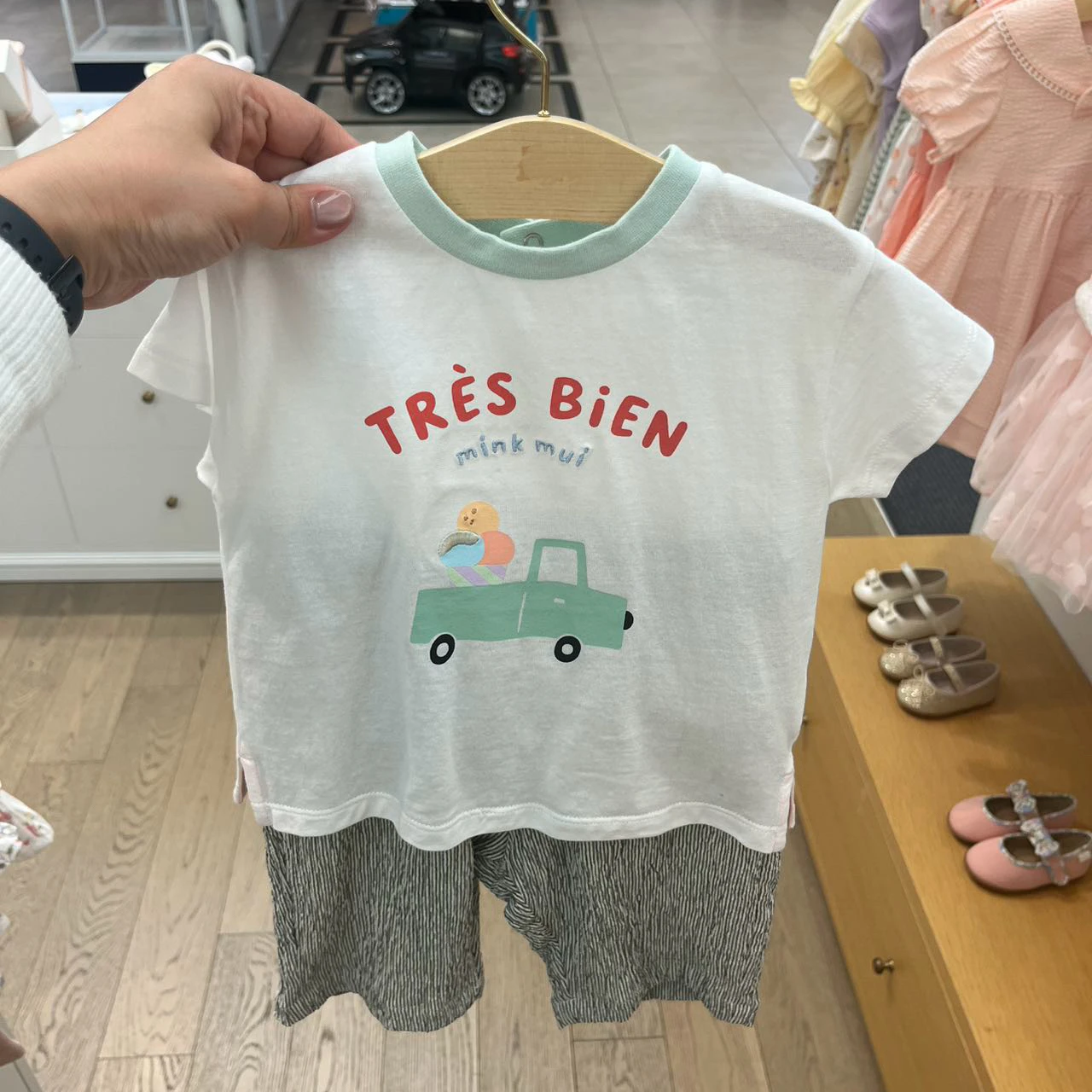 

Cute Letter Short Sleeve T-Shirt for Babies Boys Girls Kids Casual Versatile Fashionable Top Trendy Korean Style Summer Clothes