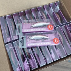 4PCS 50S Sinking Water Minnow Fishing Lure DW63 Hot Sale Pike Artificial Hard Baits Lake River Jerkbait Crankbait Wobblers
