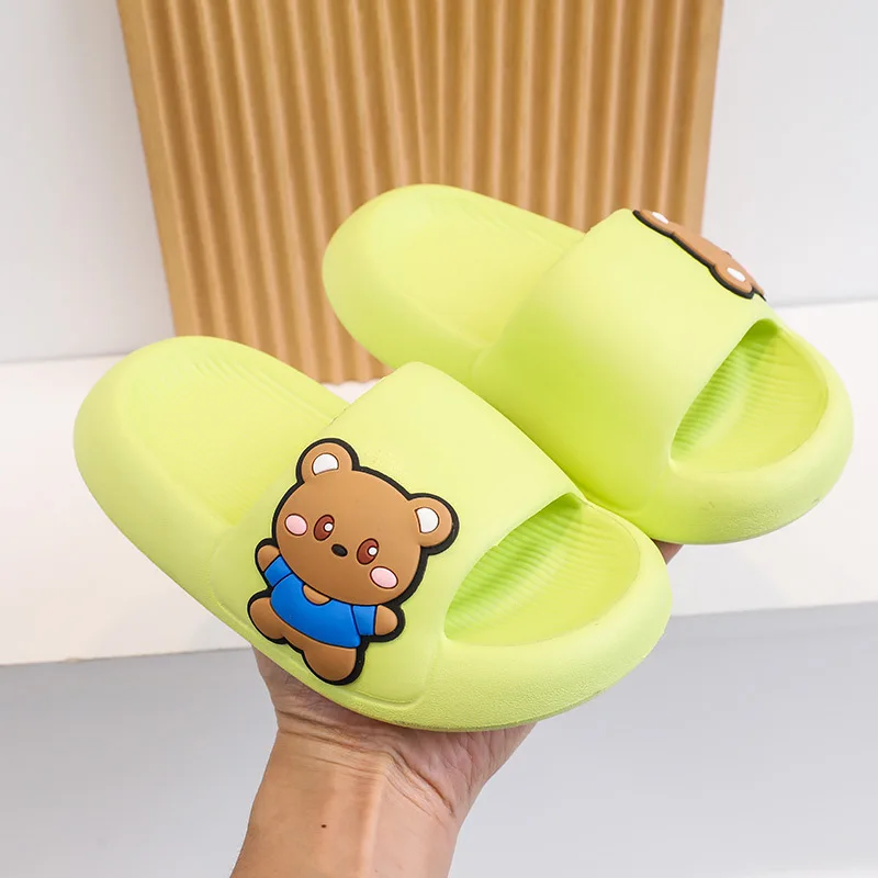 tenis Thick Sole Slippers Summer 23 New Home Children Shoes Wearing Cartoon Outside Wear Boys and Girls Casual Sandals sandalias