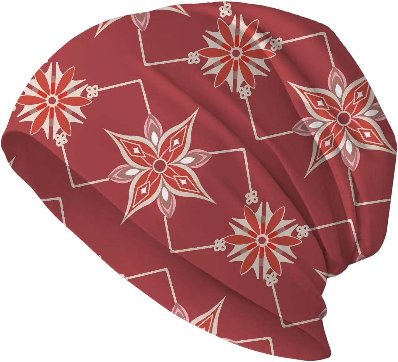 قبعة نسائية سوداء مترهلة من القطن قبعات كيميائية للسرطان أغطية الرأس قبعات عمامة فضفاضة على شكل جمجمة وشاح للنوم