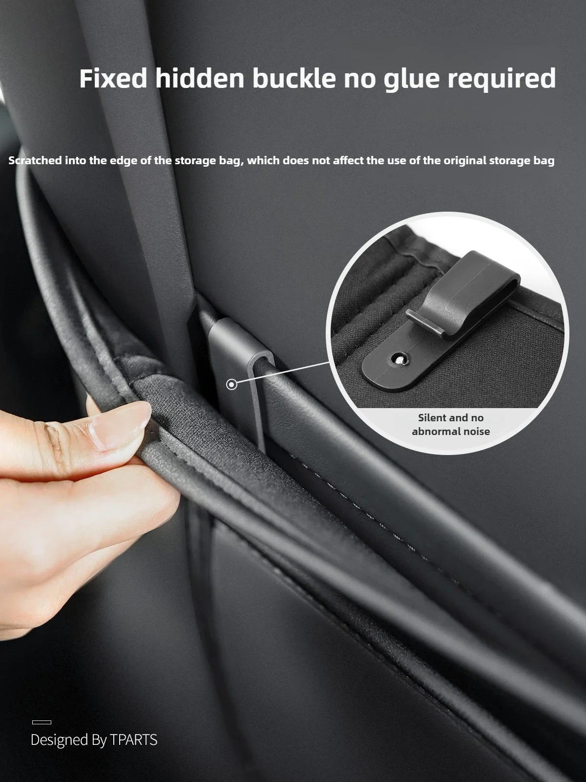 TPARTS for Tesla Model 3/Y/Model XS Seat Anti-kick Pad Back Protective Leather Half Pack Interior