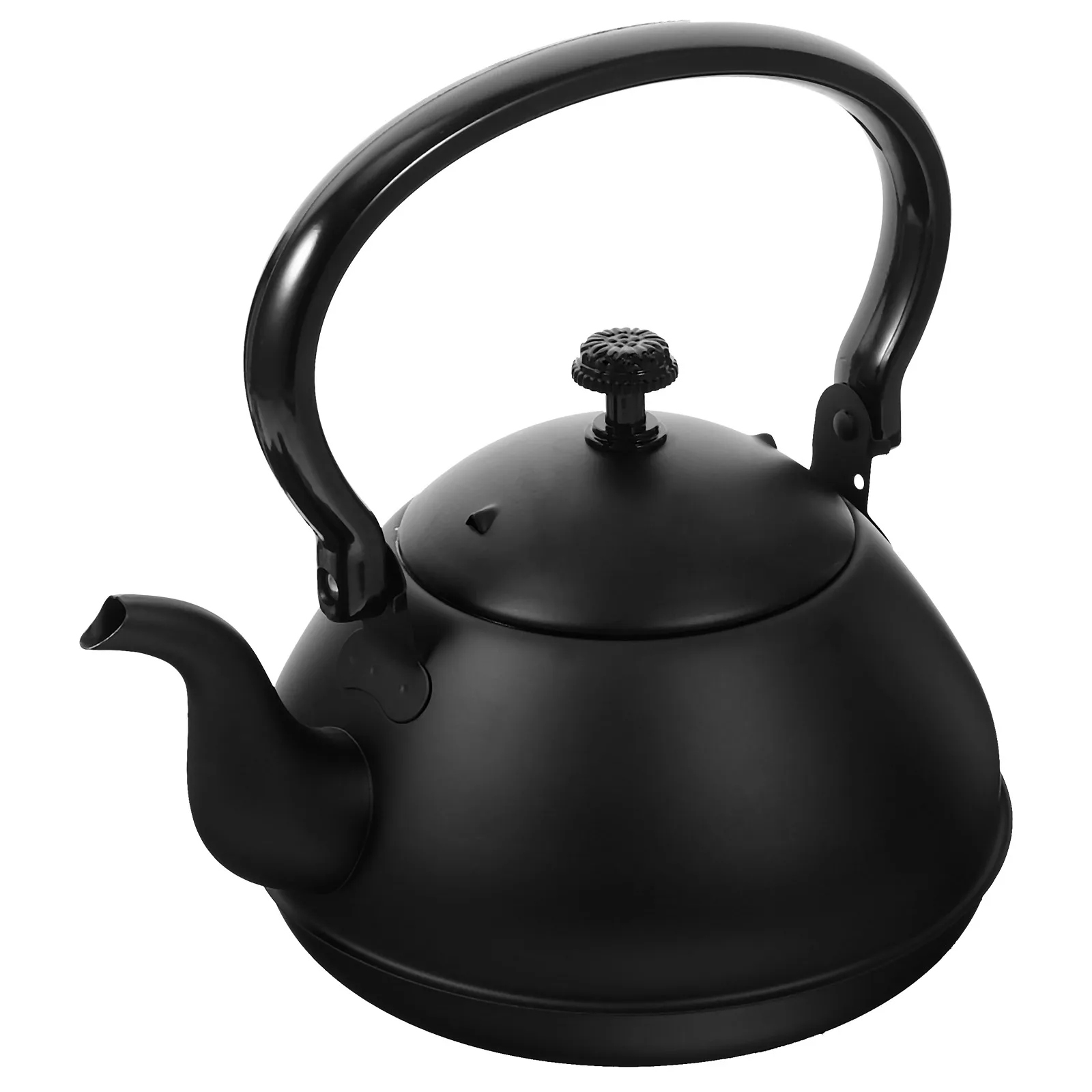 

1pc Stainless Steel Tea Kettle 1.5L Large Capacity Water Boiling Pot For Kitchen Home Use Rustproof Vintage Style