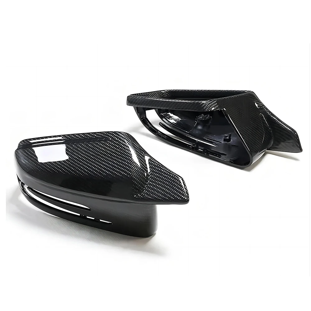 Replacement Rearview Side Mirror Covers Cap For Mercedes Benz X204 X156 W218 GLK GLA CLS Class M Style Carbon Fiber Shell