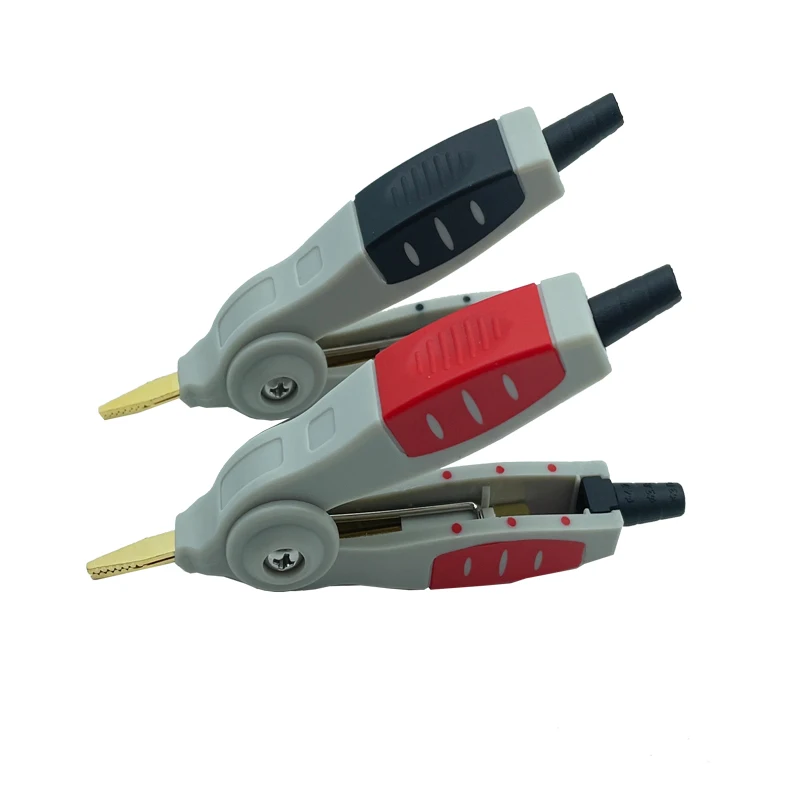 1 Paar Lcr-Testwerkzeug Kelvin Crocodile Duckbill Clip Orichalum Plating Superiot Quality – Detail 6