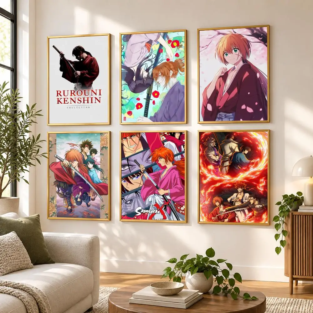 Movie Rurouni Kenshin Poster HD art sticky wall waterproof home living room bedroom bar aesthetic decoration