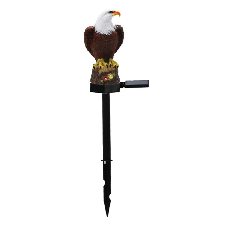 Unique Outdoor Lamp Waterproof IP44 Lawn Lamp Fierce Bird Shaped Solar Lamp PVC Texture Yard Light Suitable for Yard