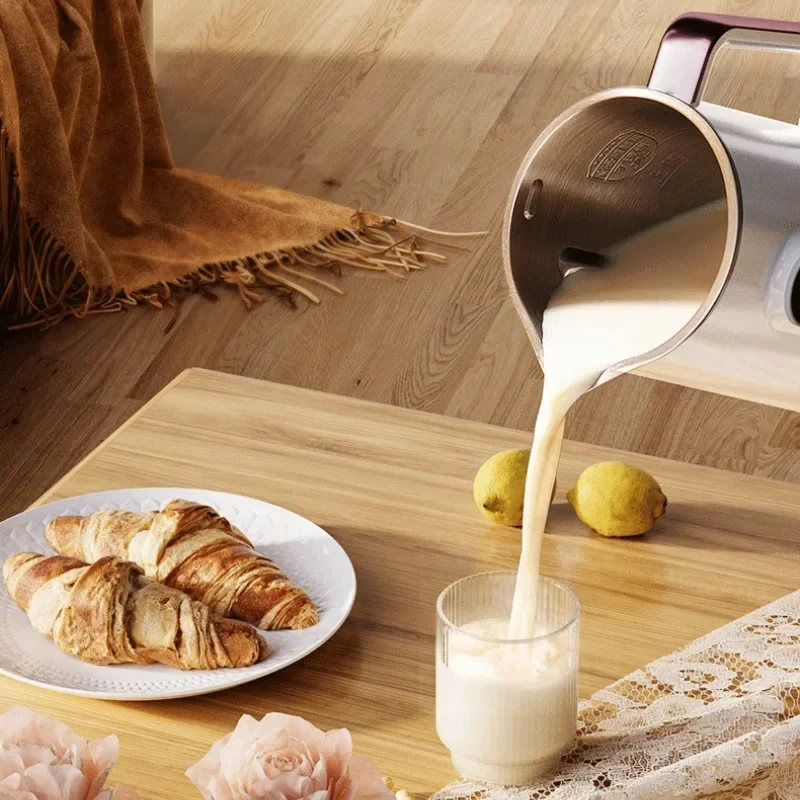 Portable 1.2L Soybean Milk Machine 10-leaf Blade Corn Juicer Blender Mini Soy Milk Maker Wall Breaking Machine 220/110V