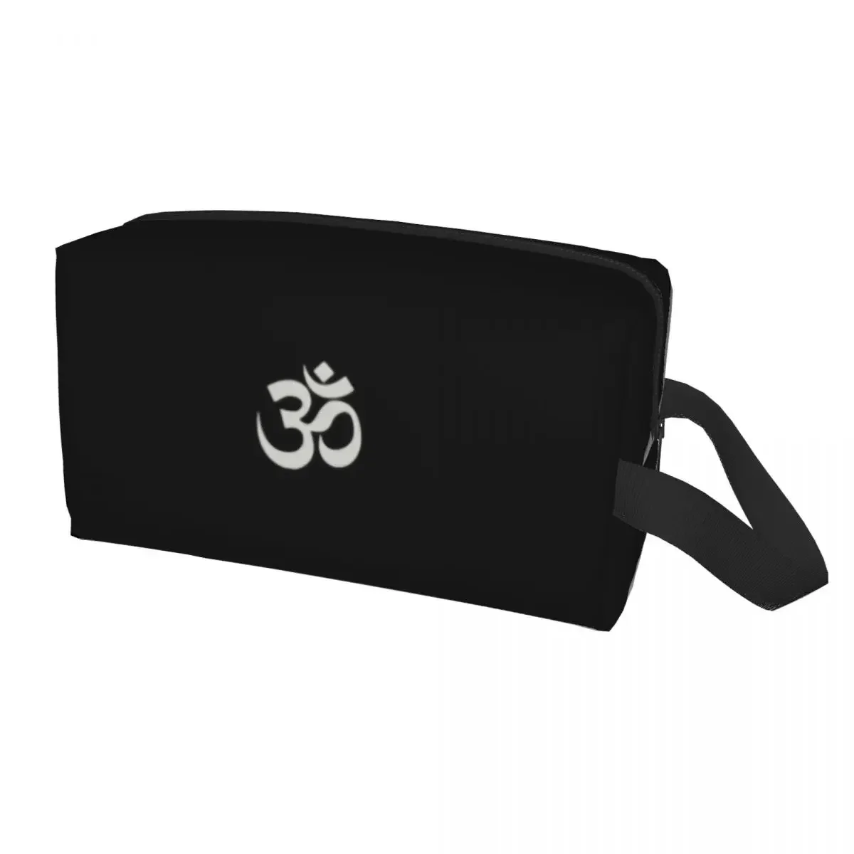 

Om Symbol Cosmetic Bag Women Kawaii Big Capacity Yoga Spiritual Meditation Buddhism Aum Makeup Case Beauty Storage Toiletry Bags