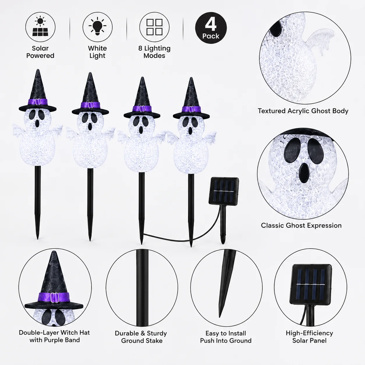 4 lampes solaires en forme de  - Home Decor Lighting Tricks avis et prix
