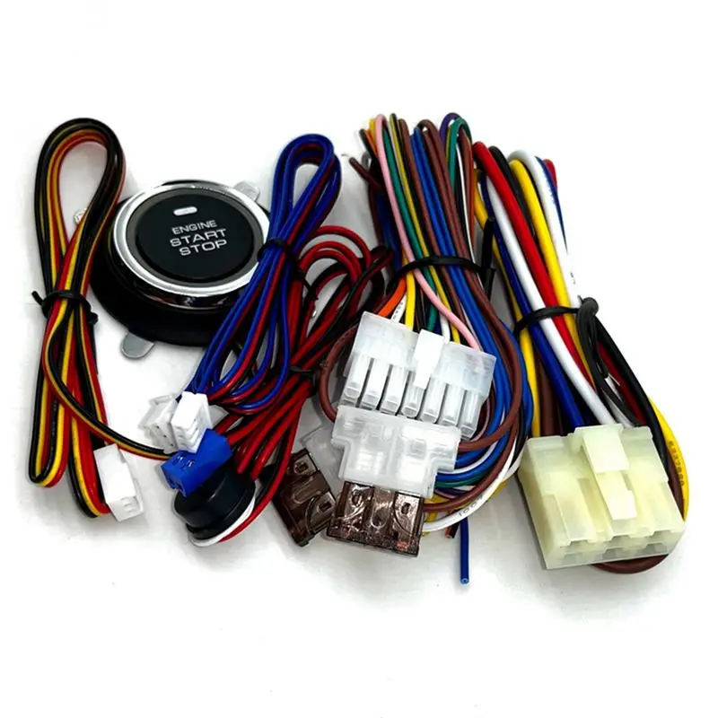 AEA7-Keyless Start Of Car Central Door Lock System, Complete Set Of Loading And Starting System Remote Start Stop System