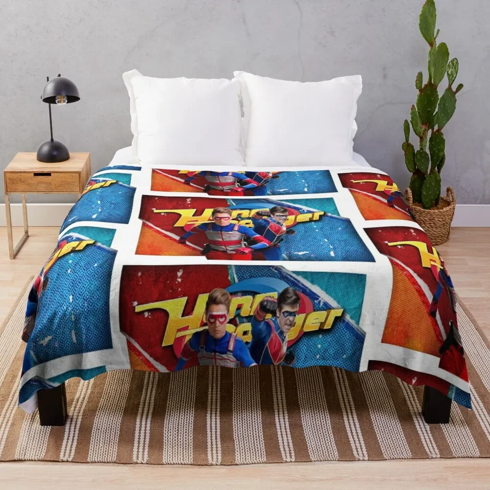 

Henry Danger All Grown Up Throw Blanket Soft Plaid halloween Nap Bed linens Blankets