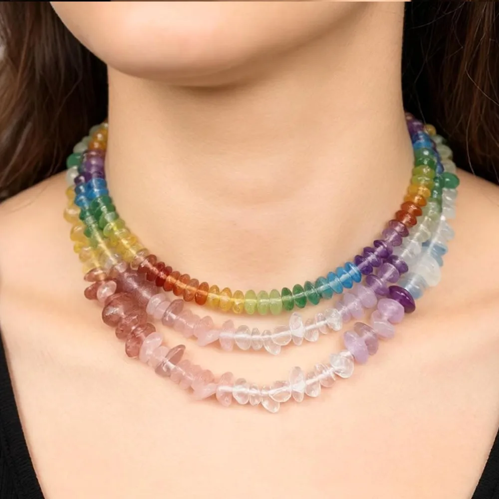 5pcs Natural Stone Beads Irregular Freeform Chip Gravel Loose Beaded for Jewelry Making DIY Necklace Bracelet 3x12mm