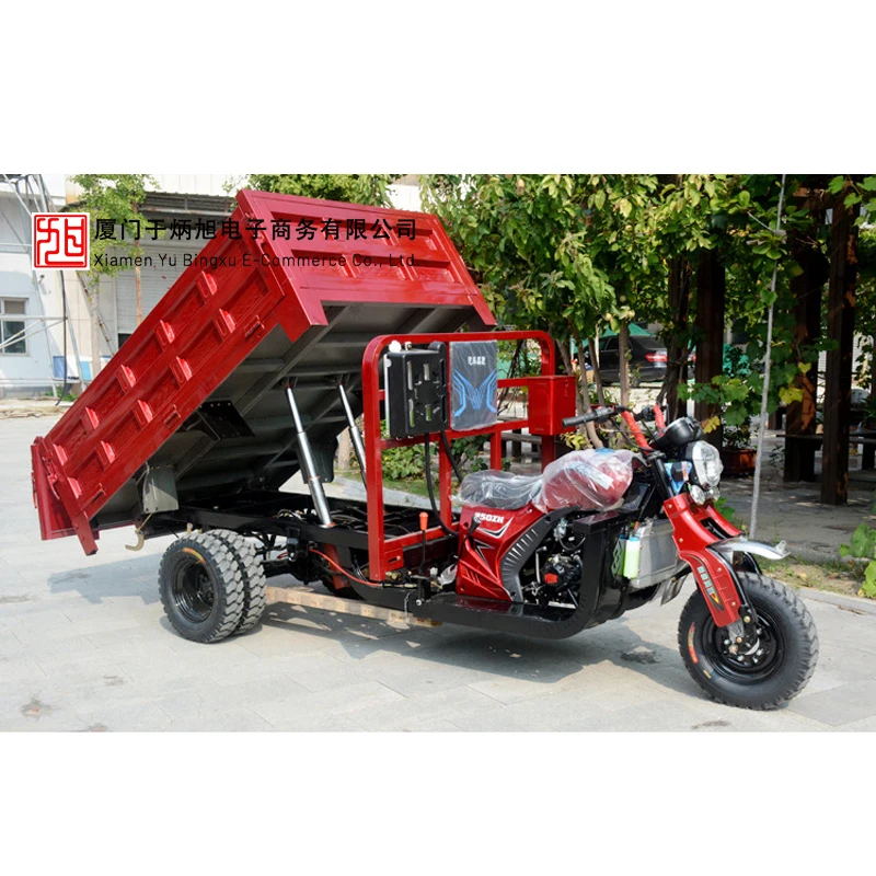 2025년형 삼륜 덤프트럭 자동 적재 4000w 빌리지 오프로드 전기 삼륜 오토바이 화물 삼륜차 농장용