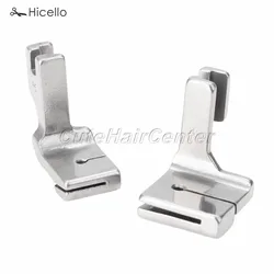 2PCS/set P5+P5W Industrial Flatcar Sewing Machine Wrinkled Foot Steel Presser Wide/Regular Gathering Folding Accessory Hicello