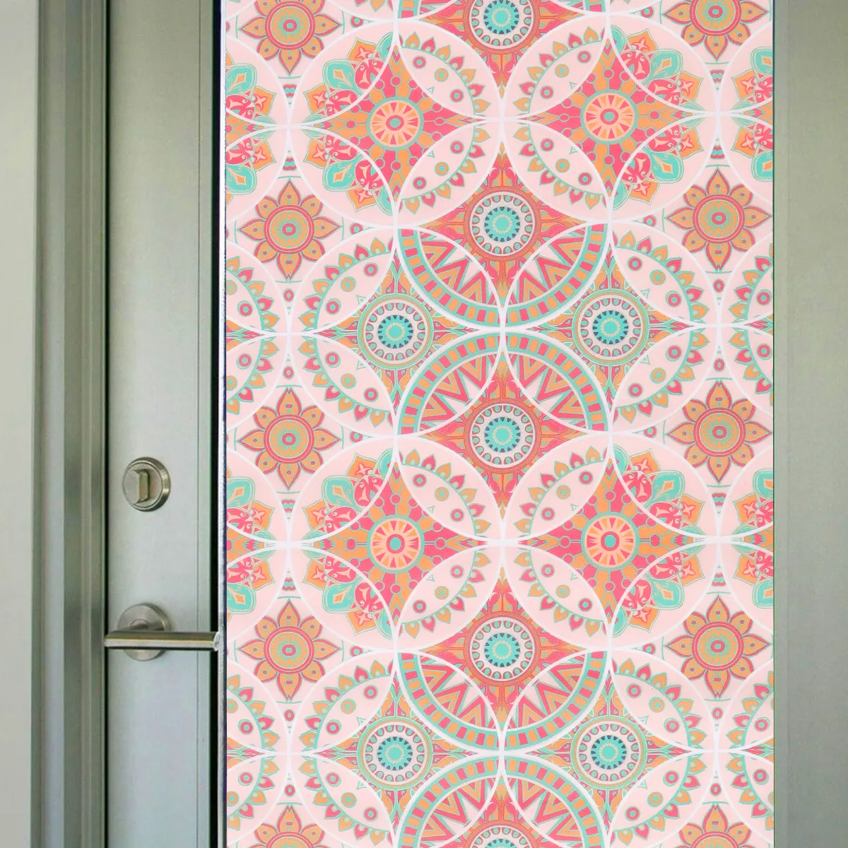 Window Privacy Film Decals Static Cling Adhesive Colorful Glass Stickers for Bathroom