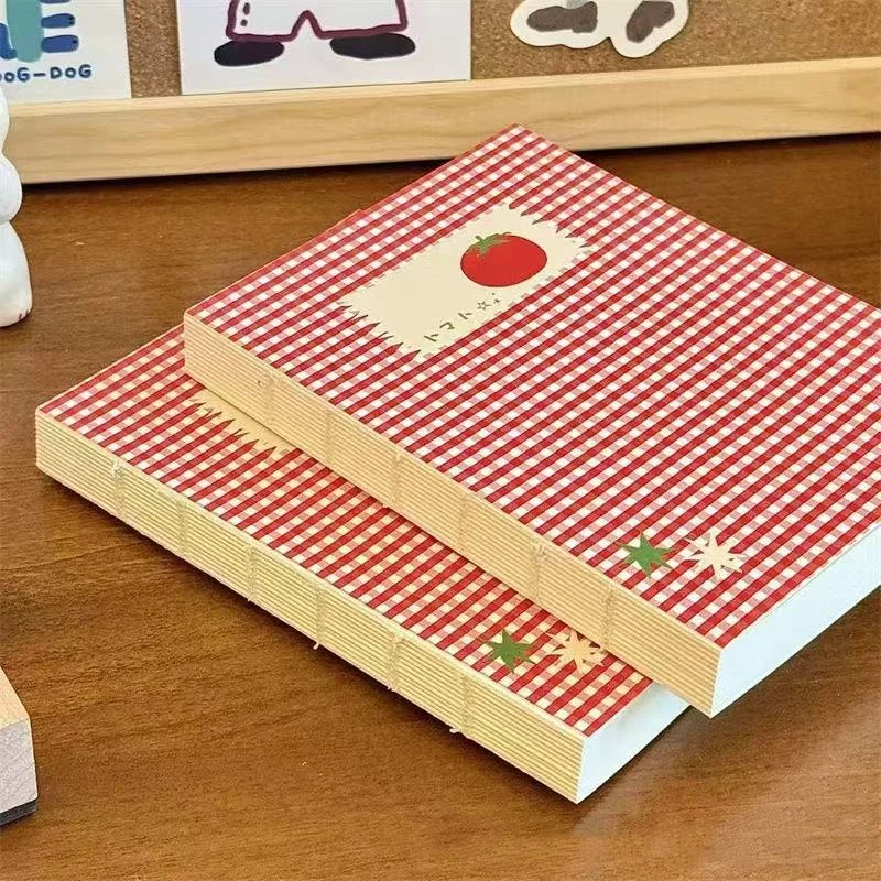 

1 Korean tomato grid high appearance level blank notebook minority office learning ledger diary