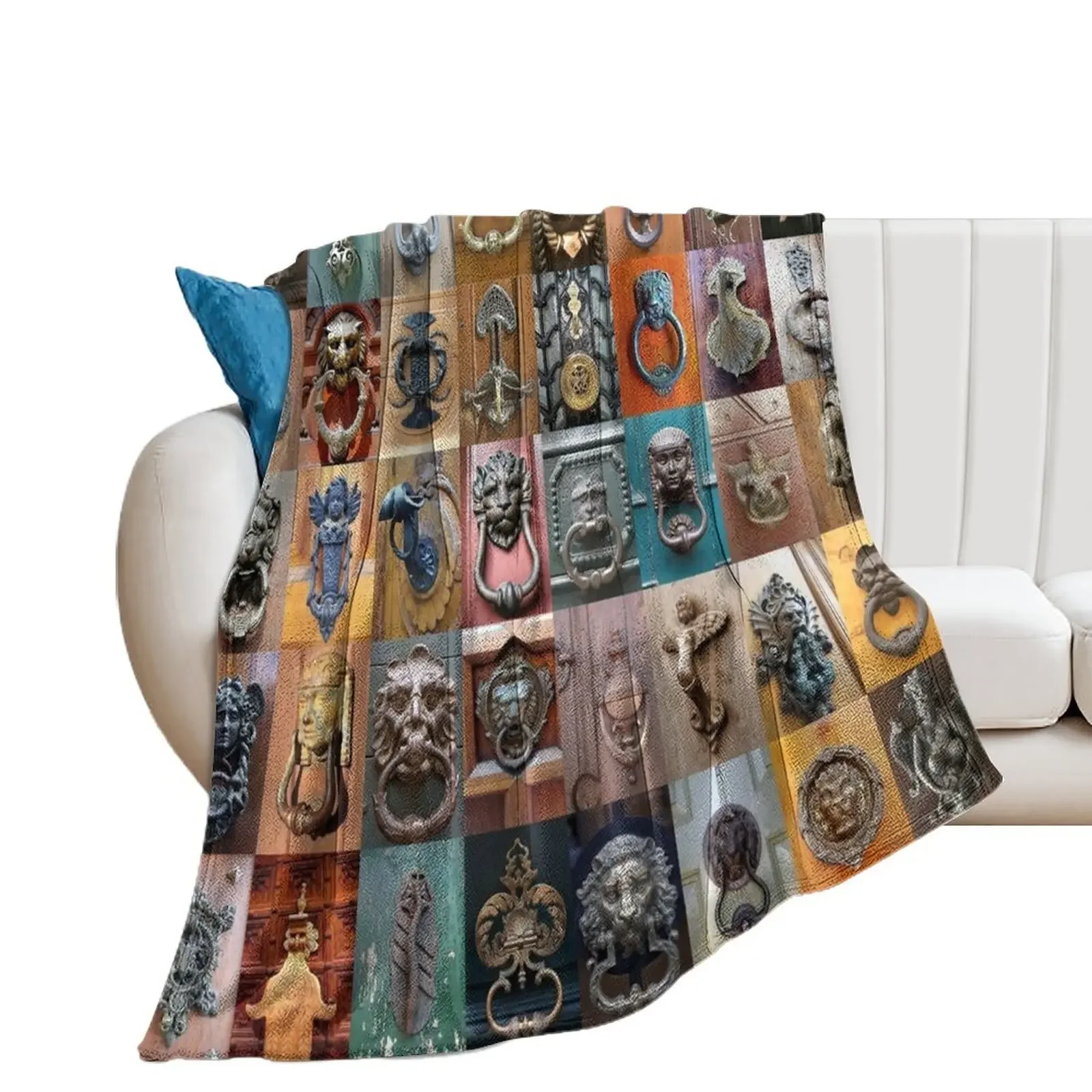 Door Knockers Throw Blanket Decorative Sofa Bed linens Soft Beds Blankets