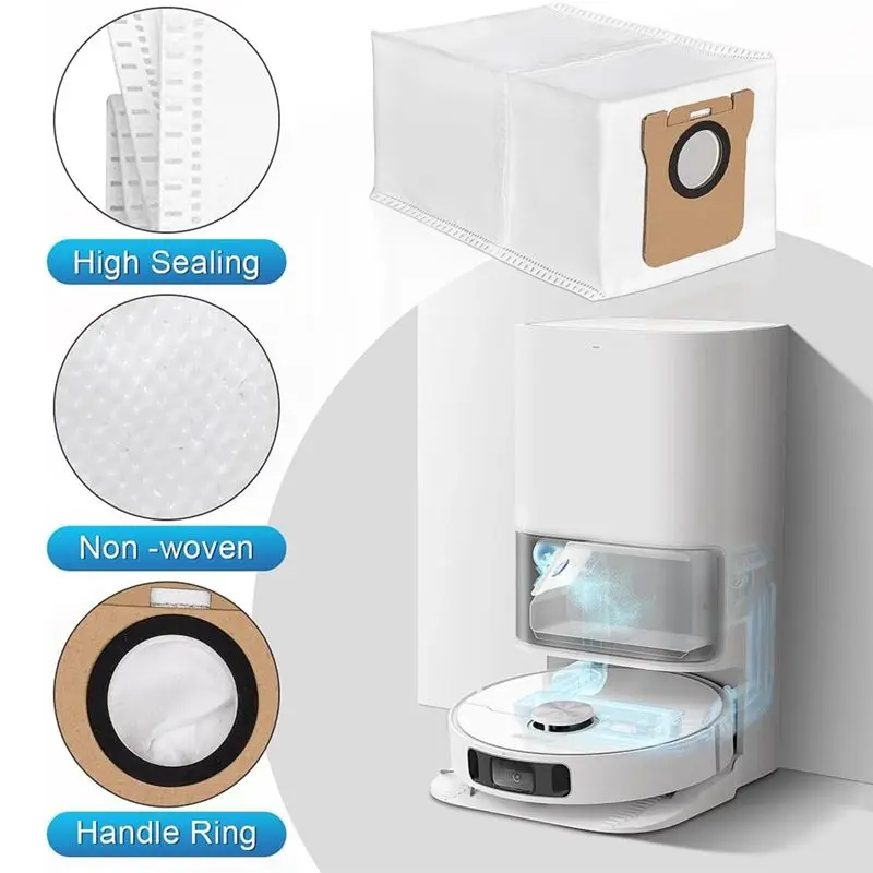 For Dreame L10s Ultra/ L10 Ultra, Replacement Parts Main Side Brushes Hepa Filters Mop Cloth Dust Bags