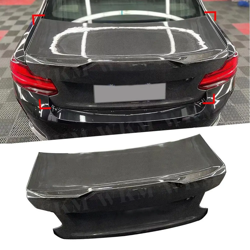 

Задний бампер из углеродного волокна, крышка багажника, подходит для BMW 2 серии F87 M2, задняя крышка багажника, автомобильные аксессуары