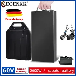 EOENKK Electric Car Lithium Battery Waterproof 18650 Battery 60V 50ah for Two Wheel Foldable Citycoco Electric Scooter Bicycle