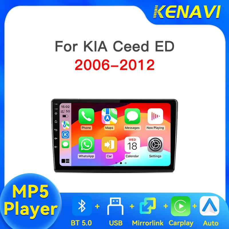 Car Stereo Radio For KIA Ceed ED 2006-2012 MP5 Player Wireless Carplay Android Auto AM FM BT USB Touch Screen Multimedia Player