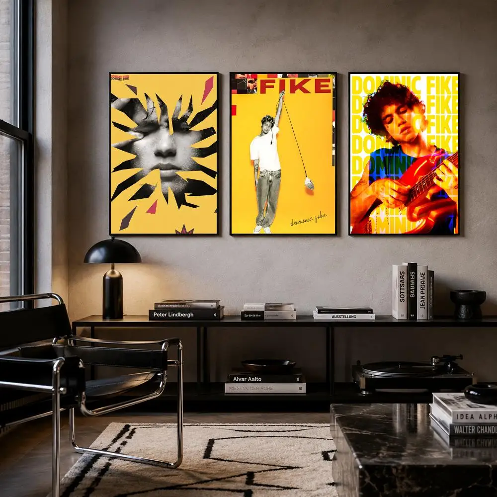 Singer Dominic Fike Poster Self-adhesive Art Waterproof Paper Sticker Coffee House Bar Room Wall Decor