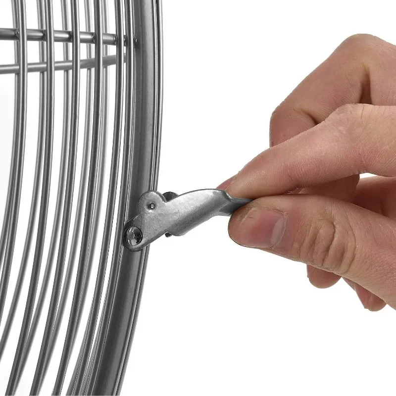 مروحة تثبيت على الحائط فاخرة متأرجحة، قطر 30 بوصة، واقيات سلكية قفل بأمان يغلق شفرات المروحة غير مُصنَّرة للاستخدام الخارجي