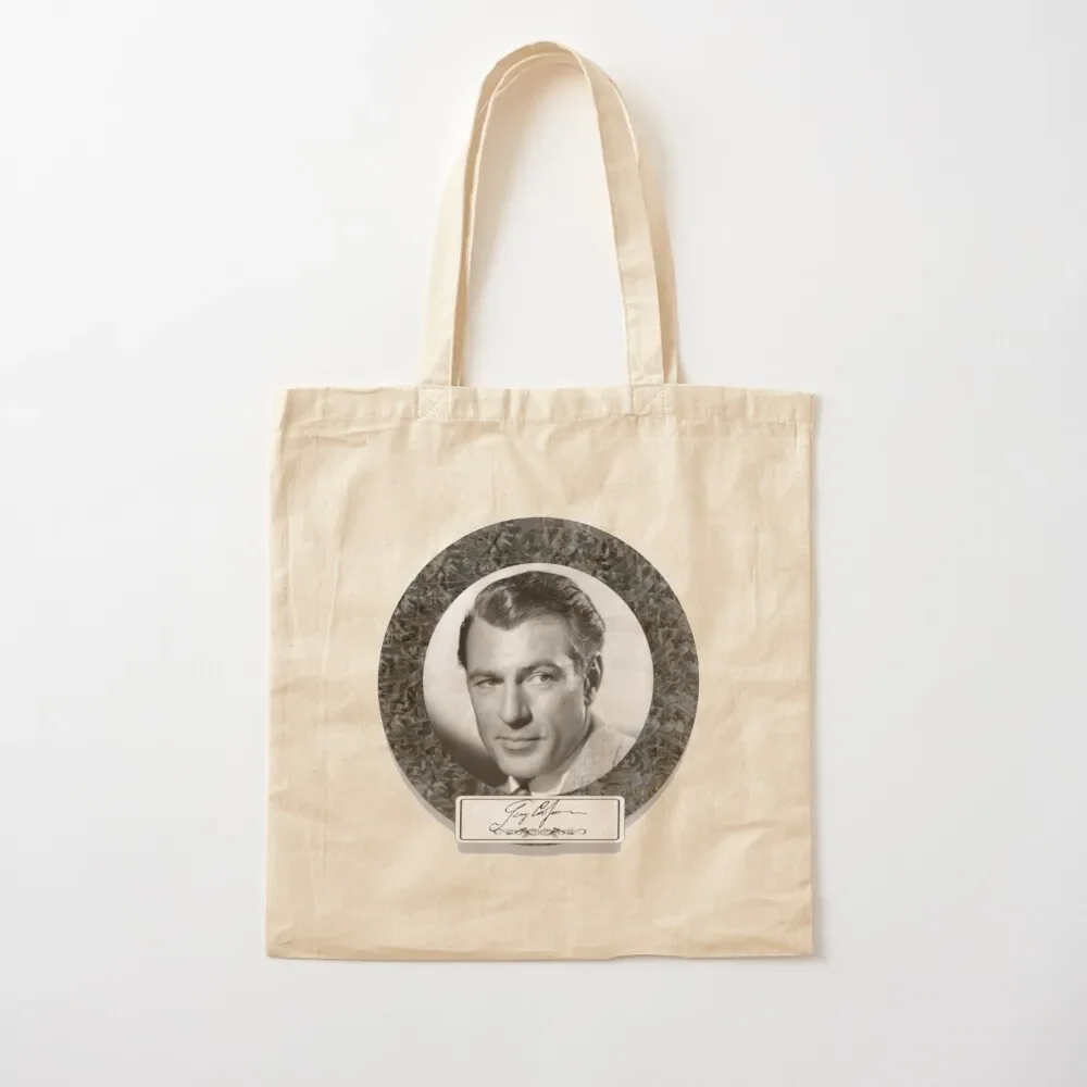 

Gary Cooper Classic Movie Star Signature Series Tote Bag Canvas shoulder bag Customizable tote bag